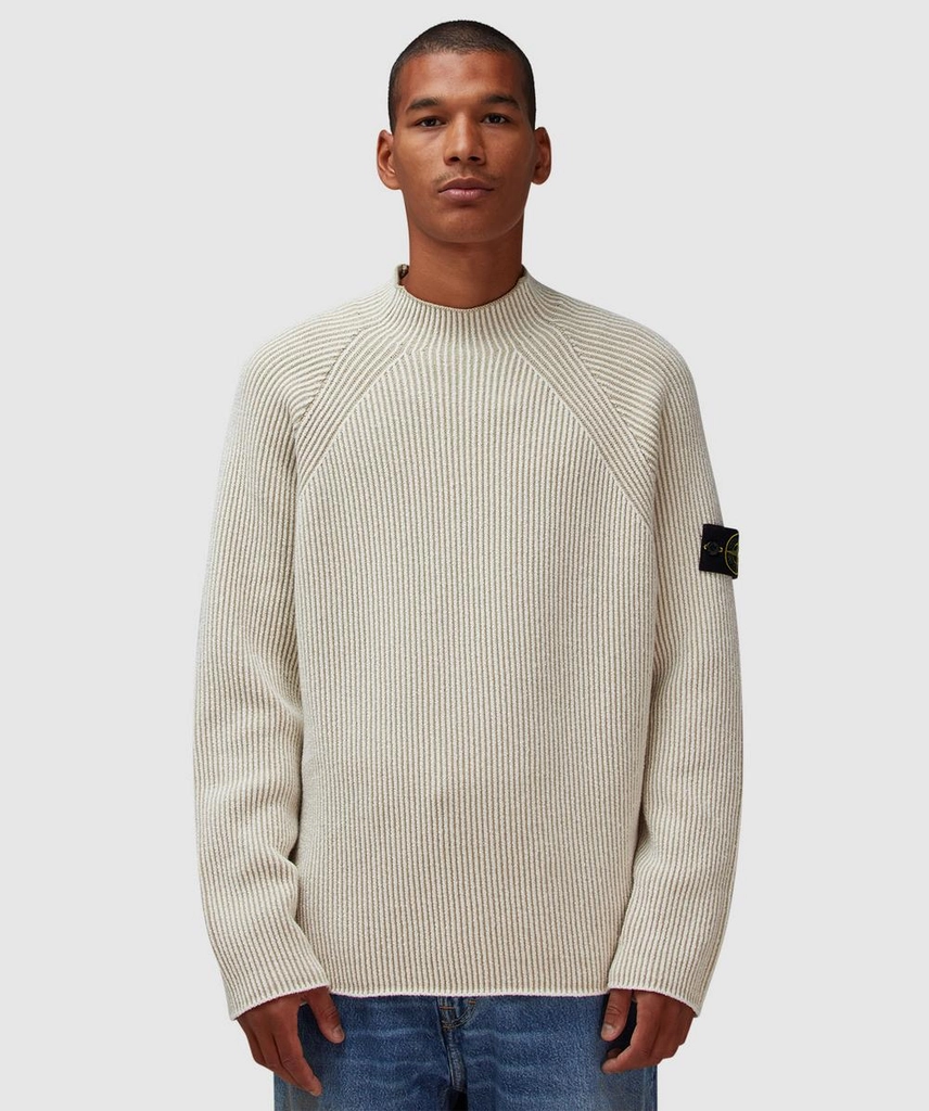 Stone Island Vanise Rws Rib Sweatshirt (Ivory - M) - Size M